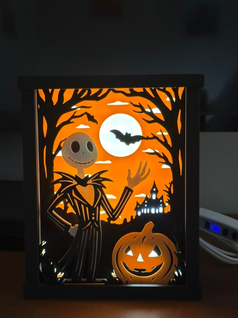 Boîte à ombres Halloween