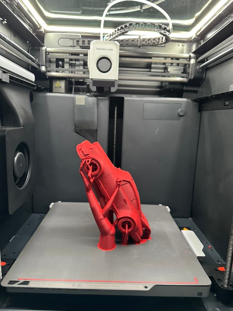 Fabrication porte crayons Porsche
